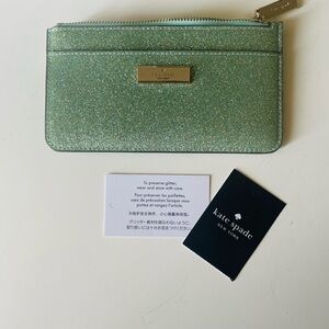 Kate Spade Sparkling Green Card Holder